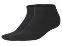 esmara 2 Paar sneakersokken (Zwart, 35-38)