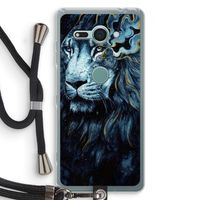 Darkness Lion: Sony Xperia XZ2 Compact Transparant Hoesje met koord