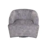 Draaifauteuil - Dolfijngrijs/zwart