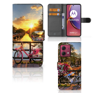 Motorola Moto G84 Flip Cover Amsterdamse Grachten