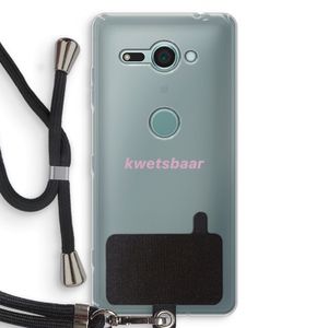 kwetsbaar: Sony Xperia XZ2 Compact Transparant Hoesje met koord