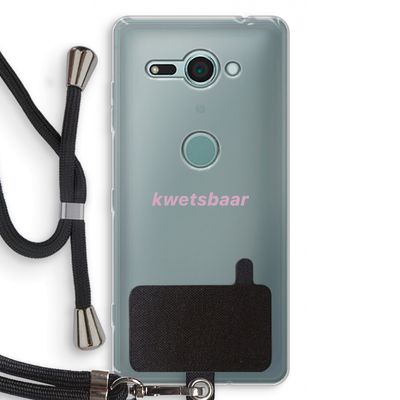 kwetsbaar: Sony Xperia XZ2 Compact Transparant Hoesje met koord