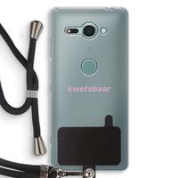 kwetsbaar: Sony Xperia XZ2 Compact Transparant Hoesje met koord