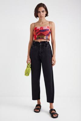 Hybride slouchy broek - BLACK - XS