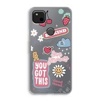 Positivity: Google Pixel 4a Transparant Hoesje