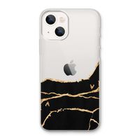 Gouden marmer: iPhone 13 Transparant Hoesje