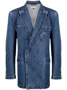 ROMEO HUNTE blazer en jean à boutonnière croisée - Bleu