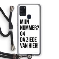 Da ziede van hier: Samsung Galaxy A21s Transparant Hoesje met koord