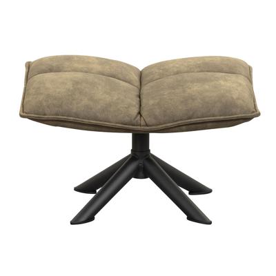 Leen Bakker - Hocker Clayton - 45x64x41,50 Cm - Stof - Groen