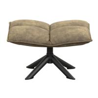Leen Bakker - Hocker Clayton - 45x64x41,50 Cm - Stof - Groen