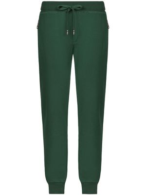 Dolce & Gabbana pantalon de jogging à lien de resserrage - Vert