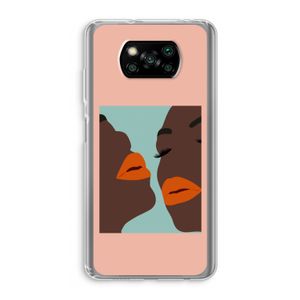 Orange lips: Xiaomi Poco X3 NFC Transparant Hoesje