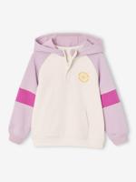 Colorblock sporthoodie voor meisjes lila