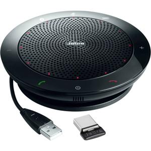 Jabra Speak 510+ MS (inkl. Link 370 Mini USB Adapter) Conferentieluidspreker Bluetooth, USB-A 2.0 Zwart