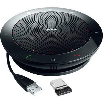 Jabra Speak 510+ MS (inkl. Link 370 Mini USB Adapter) Conferentieluidspreker Bluetooth, USB-A 2.0 Zwart
