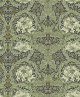 Dutch Wallcoverings Hidden Tr2 -African Marigold Grn/Blue - Groen/Blauw