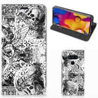 Mobiel BookCase LG V40 Thinq Skulls Angel Mobiel BookCase LG V40 Thinq Skulls Angel