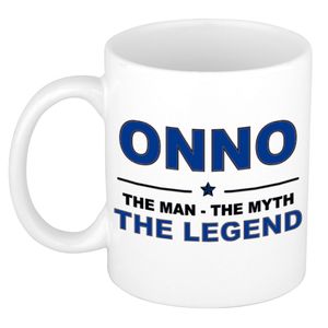 Onno The man, The myth the legend cadeau koffie mok / thee beker 300 ml   -