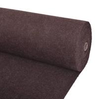Tapijt 1,2x15 m ribstof bruin