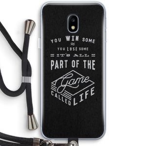 Life: Samsung Galaxy J3 (2017) Transparant Hoesje met koord