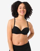 HEMA Dames Push-up Bikinitop Cup A-E Zwart (zwart)