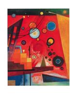 Kunstdruk Wassily Kandinsky - Schweres Rot 40x50cm