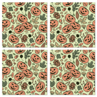 Pompoenen halloween onderzetter