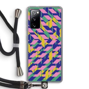 Skew Blush 1: Samsung Galaxy S20 FE / S20 FE 5G Transparant Hoesje met koord