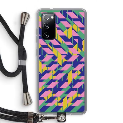 Skew Blush 1: Samsung Galaxy S20 FE / S20 FE 5G Transparant Hoesje met koord
