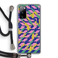 Skew Blush 1: Samsung Galaxy S20 FE / S20 FE 5G Transparant Hoesje met koord