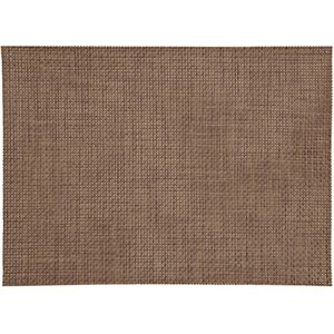 1x stuk Placemats jute bruin gevlochten/geweven print 45 x 30 cm   -