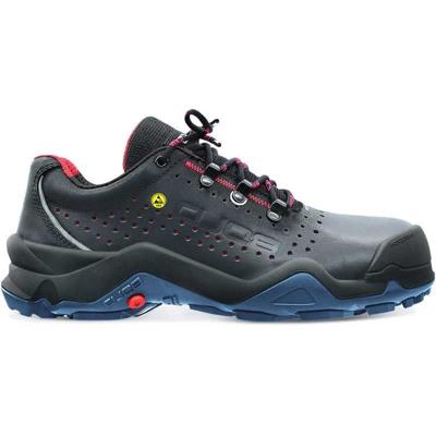 HKS Werkschoen Alfa 1 STP Geperforeerd Laag S1P ESD | Zwart/Blauw | Maat 39 - 00.162.017.39