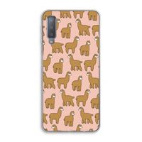 Alpacas: Samsung Galaxy A7 (2018) Transparant Hoesje