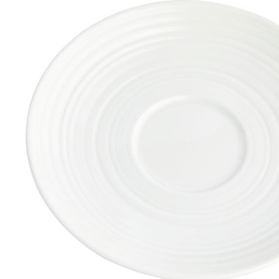 WEDGWOOD - Jasper Conran White - Schotel theekop 16cm Strata