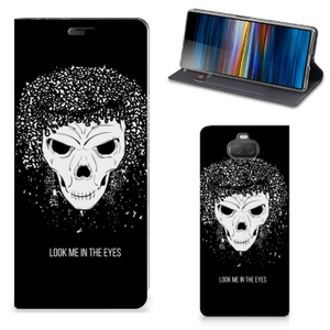 Mobiel BookCase Sony Xperia 10 Skull Hair