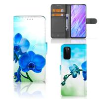 Samsung Galaxy S20 Hoesje Orchidee Blauw - Cadeau voor je Moeder