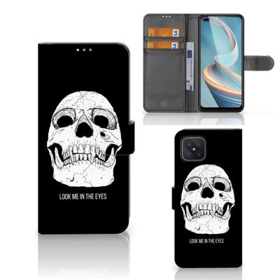 Telefoonhoesje met Naam OPPO Reno4 Z Skull Eyes Telefoonhoesje met Naam OPPO Reno4 Z Skull Eyes