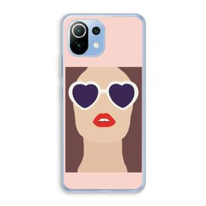 Red lips: Xiaomi Mi 11 Lite Transparant Hoesje