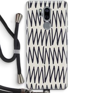 Marrakech Zigzag: LG G7 Thinq Transparant Hoesje met koord