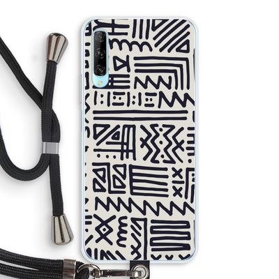 Marrakech print: Huawei P Smart Pro Transparant Hoesje met koord