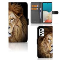 Samsung Galaxy A53 | Telefoonhoesje | Met pasjeshouder | Leeuw
