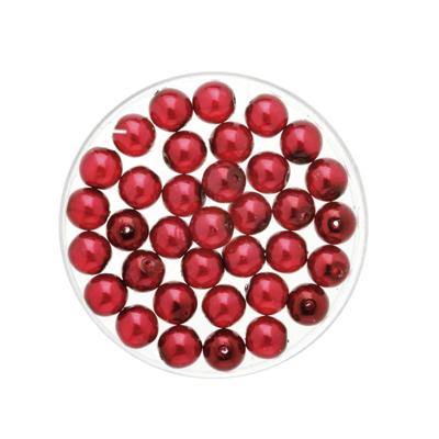 Boheemse glaskralen - 100x stuks - rood - 6 mm - sieraden maken - hobby artikelen
