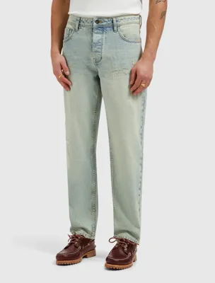 Pure Path The Aiden Jeans W1653 Heren Blauw/Groen - Maat 34 - Kleur: GroenBlauw | Soccerfanshop