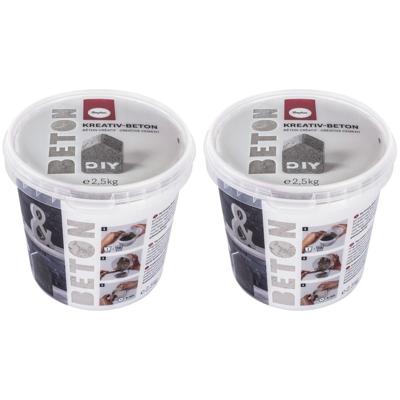 Creatief beton/betongietpoeder - 5 kg - Cementpoeder - Hobby/knutsel materiaal