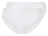 esmara 2 dames slips (Wit, L (44/46))