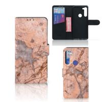 Motorola G8 Power | Bookcase | Marmer Oranje