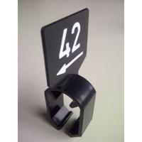 Maataanduider met pijl zwart/wit 5XL