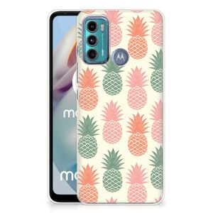 Motorola Moto G60 Siliconen Case Ananas