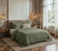 Dreamhouse Mousseline Mossy Groen 200 x 200/220 cm