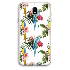 Kleurrijke papegaaien: Samsung Galaxy J7 (2017) Transparant Hoesje